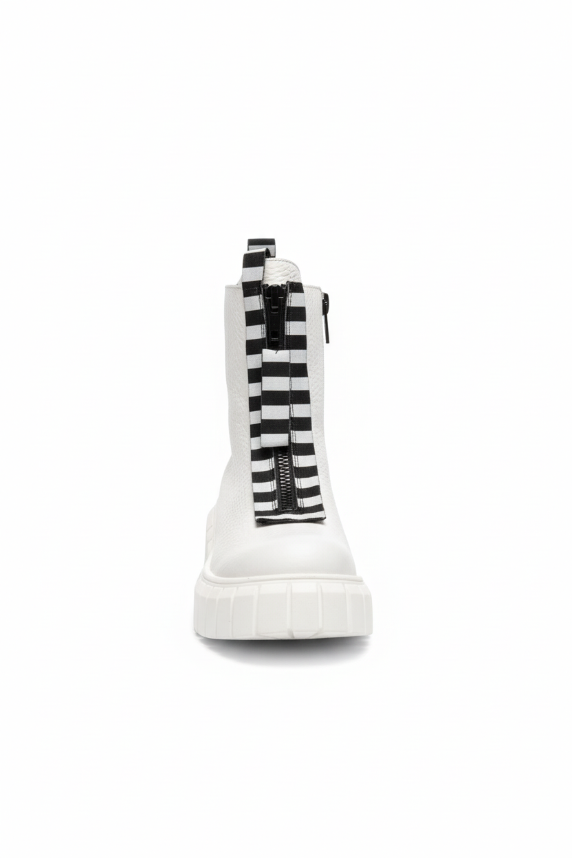 Papucei Zip Detail Platform Boots (Size 7)