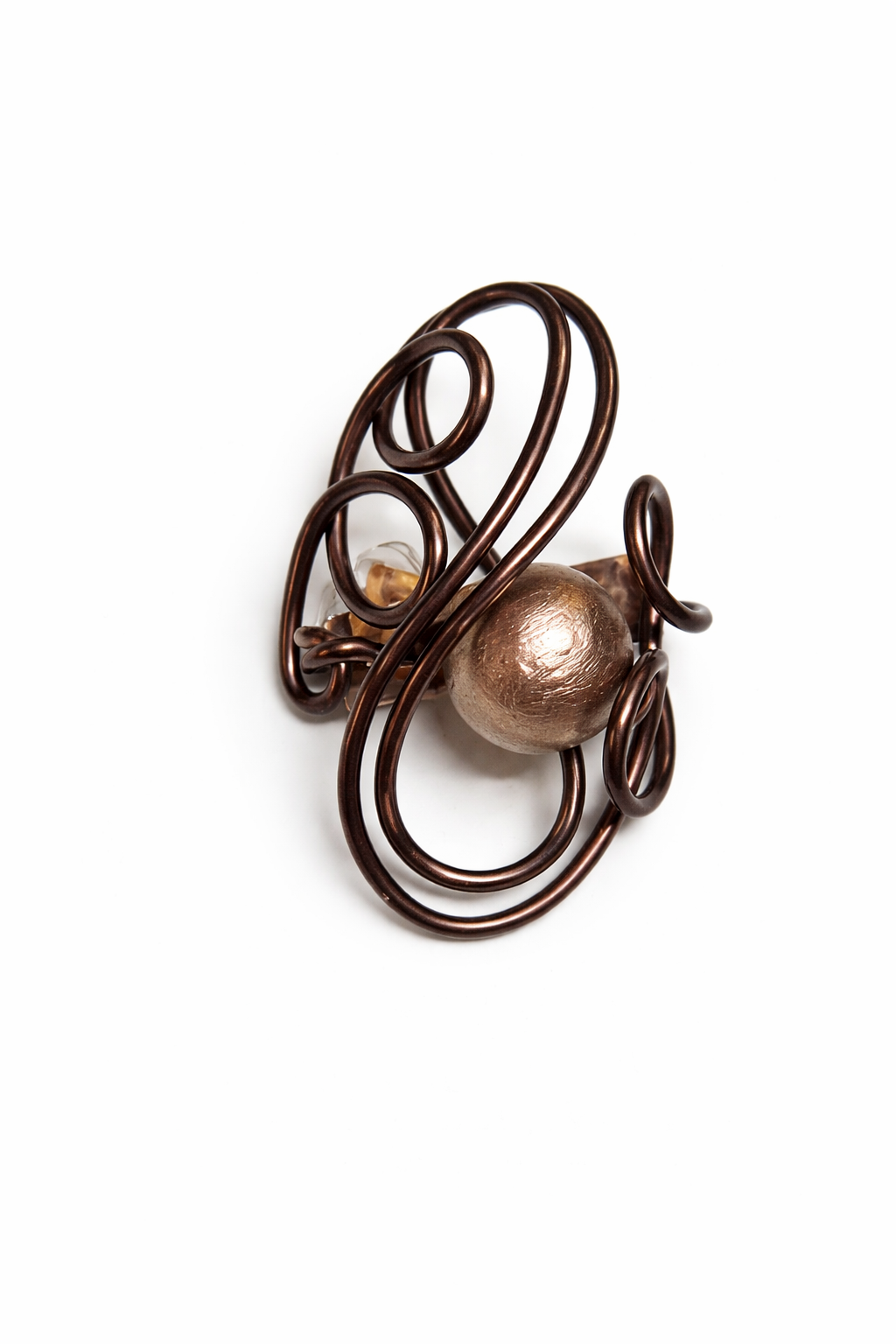 Ember Coil Brooch