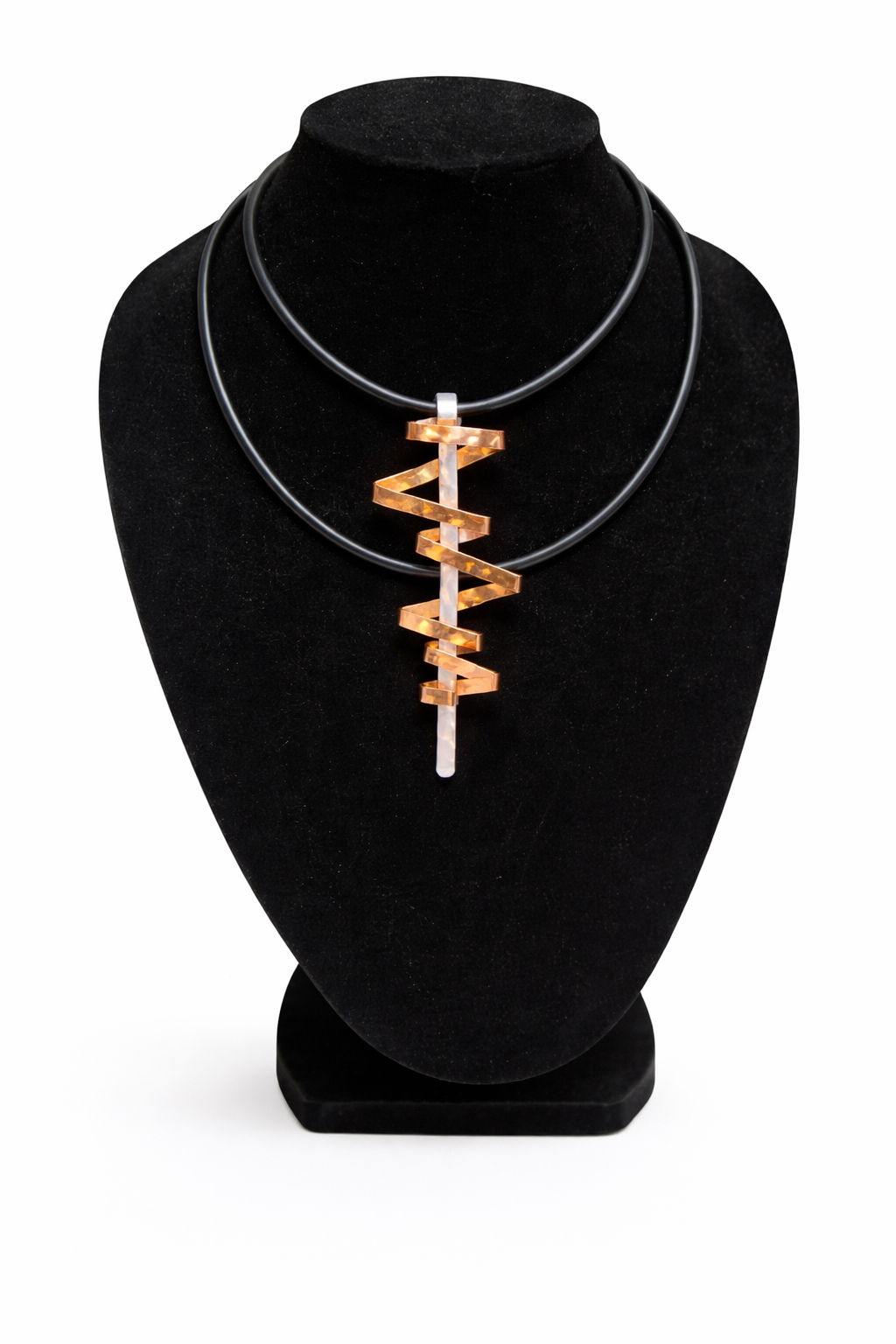 Copper Zigzag Totem Necklace