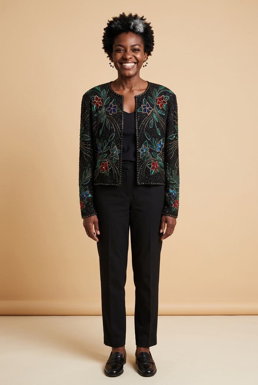 Midnight Garden Embellished Jacket
