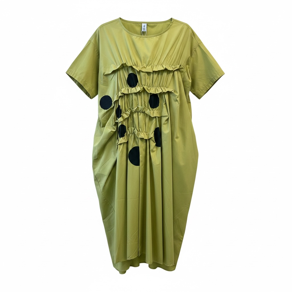 Simply Vanité Green Polka Dot Dress