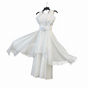Love the Queen White Organza Party Dress