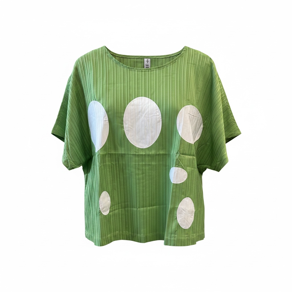 Simply Vanité Polka Dot Boxy Blouse