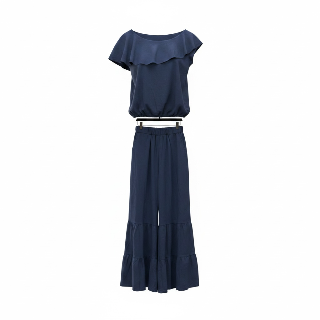 LLB Navy Tide Linen Set