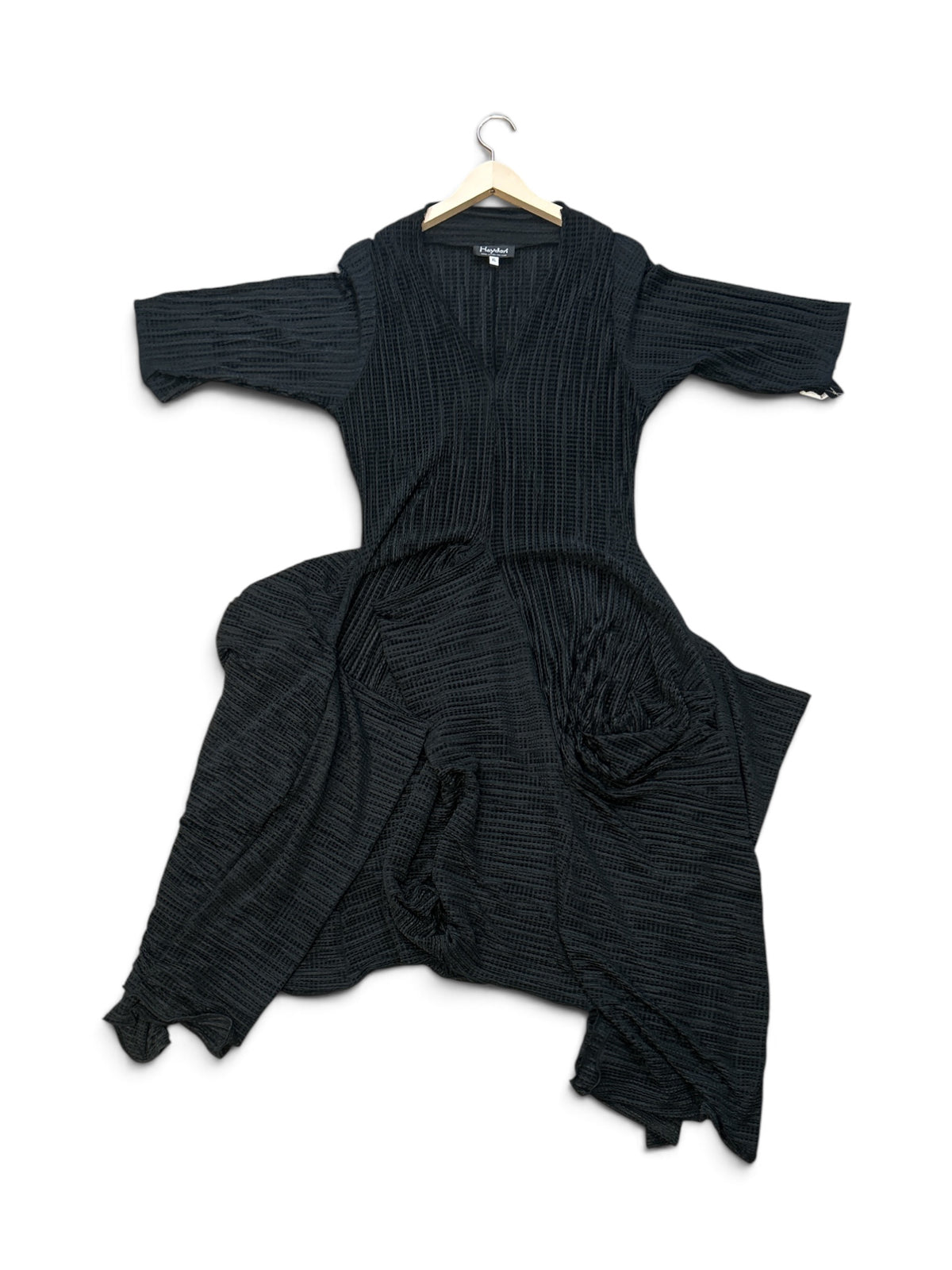 Hey Dari Textured Knit Waterfall Dress