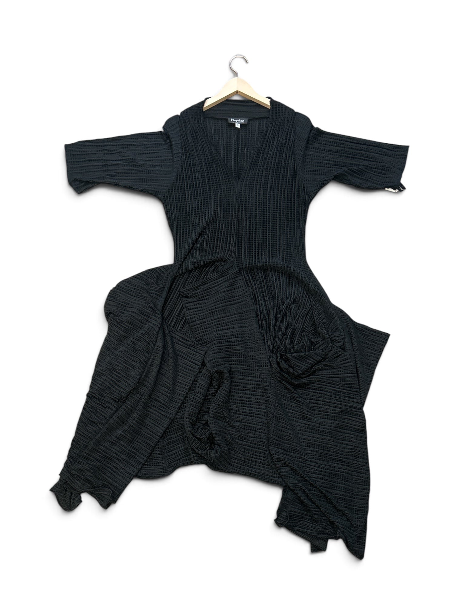 Hey Dari Textured Knit Waterfall Dress