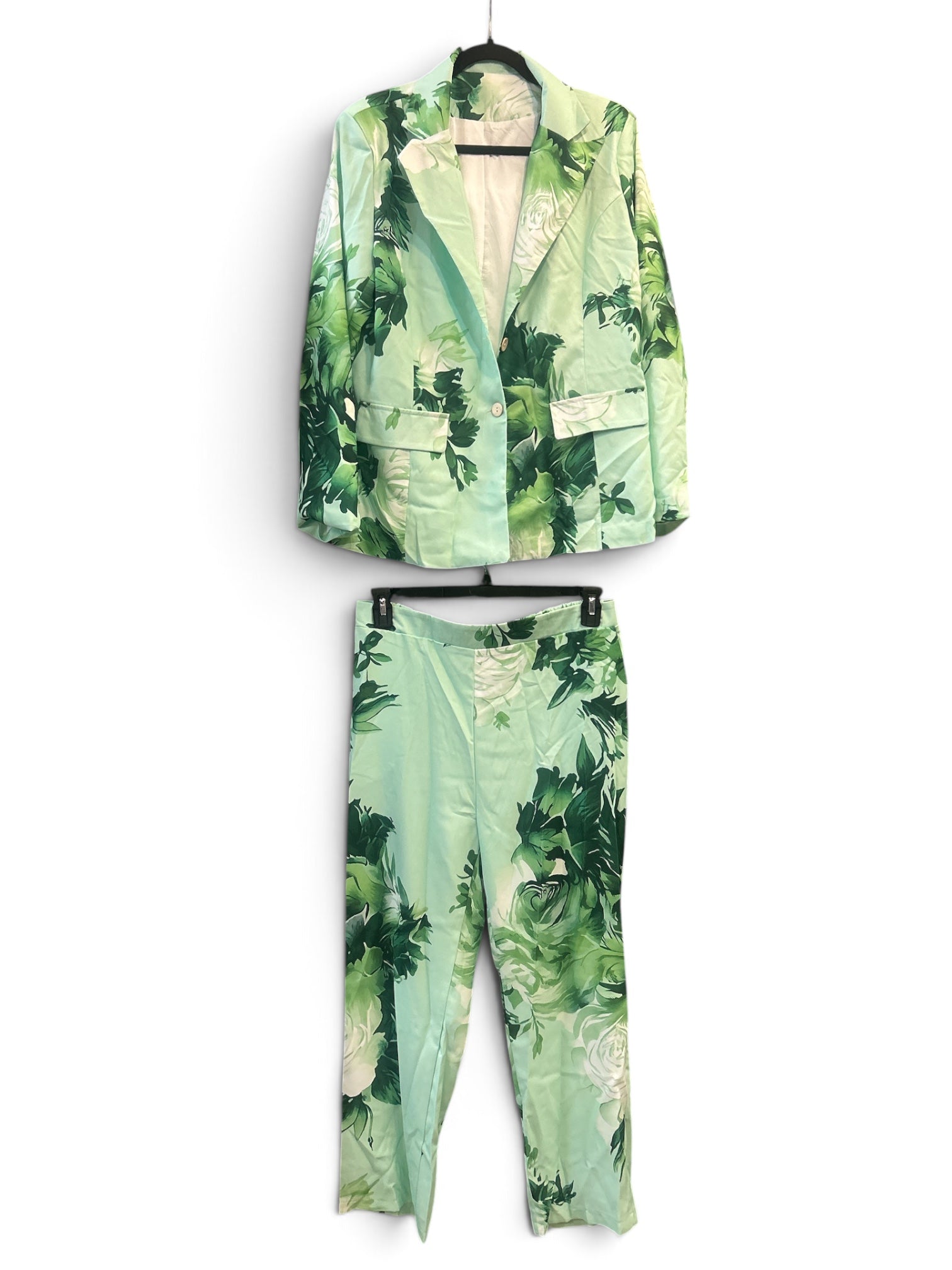 Emerald Bloom Two Piece Suit