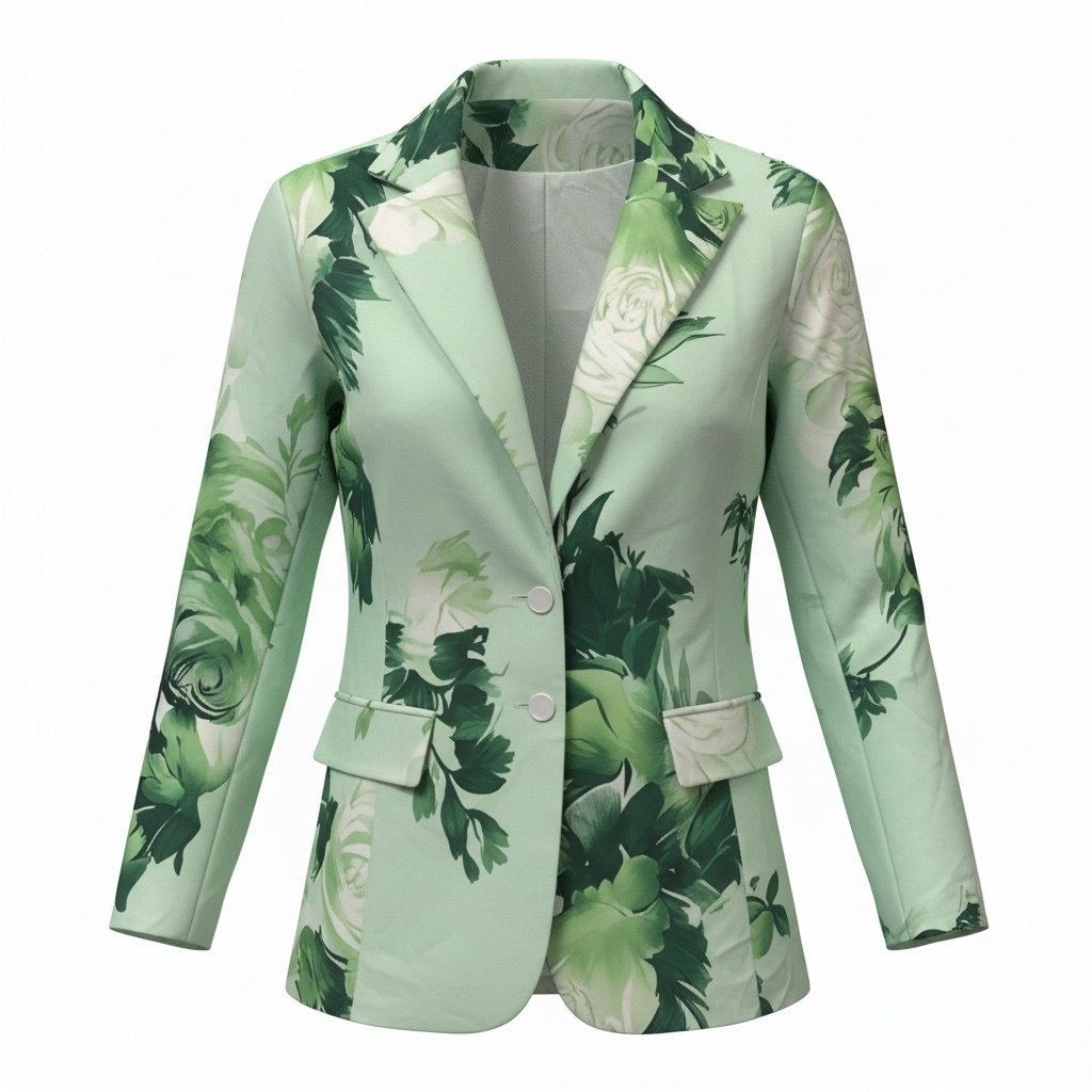Emerald Bloom Two Piece Suit