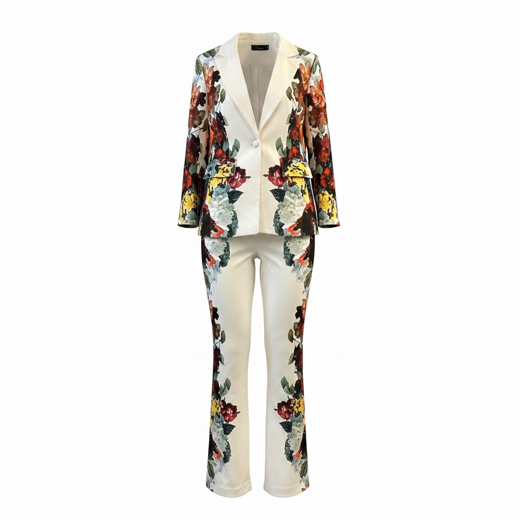 N By Nancy Botanical Mirror Two Piece Suit