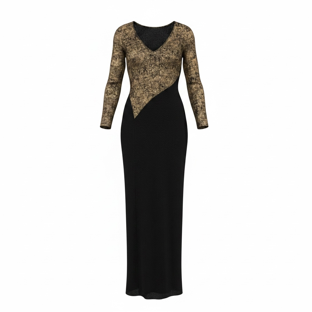 Golden Shadow Gown