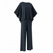 LLB Cape Top and Wide Leg Pant Set
