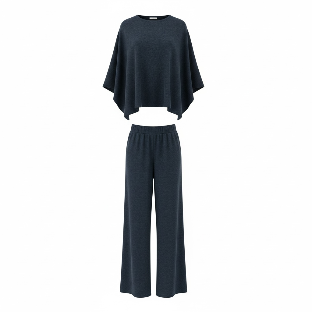 LLB Cape Top and Wide Leg Pant Set