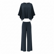 LLB Cape Top and Wide Leg Pant Set