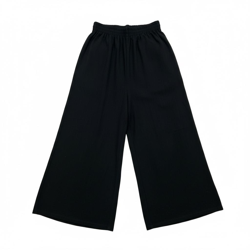 Simple Vanité Contrast Pocket Wide Leg Pants