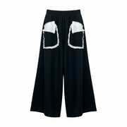 Simple Vanité Contrast Pocket Wide Leg Pants
